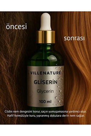 2'li Set Gliserin Yağı Cam Damlalıklı Şişe 100 ML