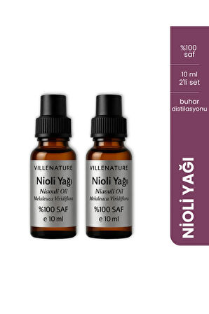 2'li Set Nioli Yağı “Niaouli Oil” (Melaleuca Viridiflora) 10 ML