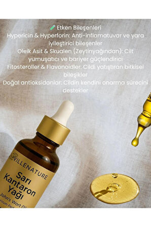 2'li Set Soğuk Sıkım Kantaron Yağı “St. John's Wort Oil” (Hypericum Perforatum) 50 ML