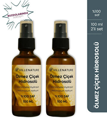 Villenature 2'li Set Ölmez Çiçek Hidrosolü “Immortelle Hydrosol” (Helichrysum Italicum) 100 ML