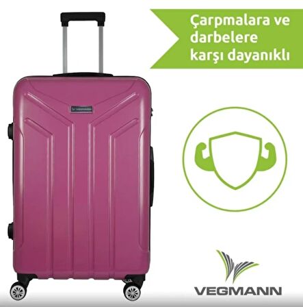 Asyagrup Vegmann Vela Büyük Boy Valiz / Violet