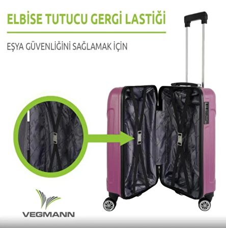 Asyagrup Vegmann Vela Büyük Boy Valiz / Violet