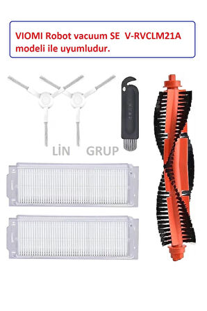 VIOMI Robot SE V-RVCLM21A modeli ile uyumlu yedek fırça filtre set