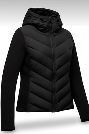 Prifaldi Kapüşonlu Rang Rover Slimfit SİYAH Şişme Mont