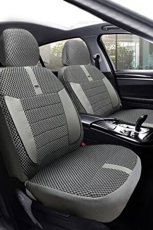 Citroen C4 - Cactus Hatchback 2016-2019 Aracınıza Uyumlu Koltuk Kılıfı Vira Gri