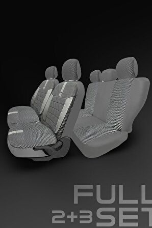 Citroen C4 - Cactus Hatchback 2016-2019 Aracınıza Uyumlu Koltuk Kılıfı Vira Gri