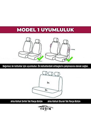 Bmw 3.16-3.18 Hr-sedan 1993-2000 Aracınıza Uyumlu Koltuk Kılıfı Vira Kırmızı Siyah