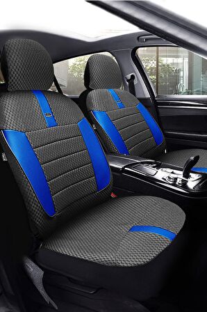 Renault Megane-2 Sedan 2004-2009 Aracınıza Uyumlu Koltuk Kılıfı Vira Mavi