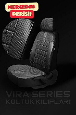 Citroen C4 - Cactus Hatchback 2016-2019 Aracınıza Uyumlu Koltuk Kılıfı Vira Siyah