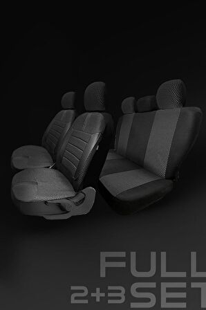 Citroen C4 - Cactus Hatchback 2016-2019 Aracınıza Uyumlu Koltuk Kılıfı Vira Siyah