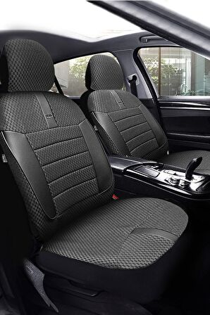 Citroen C-elysée Access Sedan 2012-2017 Aracınıza Uyumlu Koltuk Kılıfı Vira Siyah