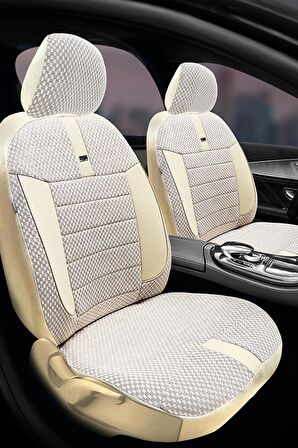 Ford Fusion Hachback 2005-2012 Aracınıza Uyumlu Koltuk Kılıfı Vira Ticari Bej