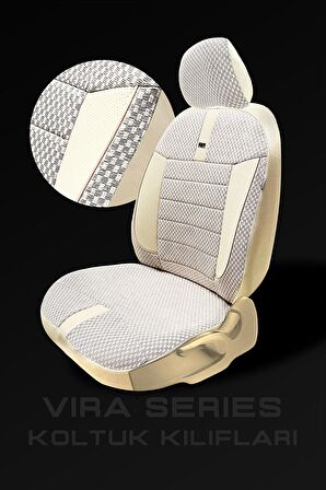 Volkswagen Polo Confortline Hatchback 2012-2017 Aracınıza Uyumlu Koltuk Kılıfı Vira Ticari Siyah Kır