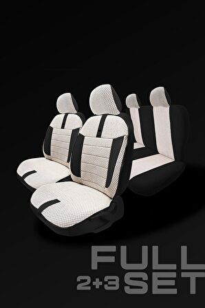 Peugeot 307 Station Wagon 2001-2008 Aracınıza Uyumlu Koltuk Kılıfı Ticari Bej Siyah