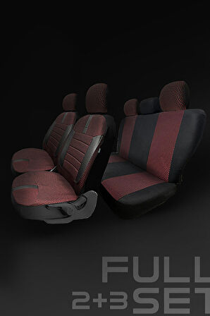 Peugeot 308 Alure Hatchback 2014-2020 Aracınıza Uyumlu Koltuk Kılıfı Ticari Kırmızı Syh