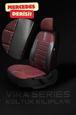 Seat Altea Mpv 2005-2012 Aracınıza Uyumlu Koltuk Kılıfı Ticari Kırmızı Syh
