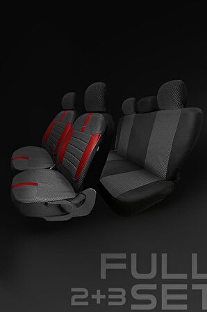 Fiat Stilo Hachback 2001-2006 Aracınıza Uyumlu Koltuk Kılıfı Ticari Siyah Krm