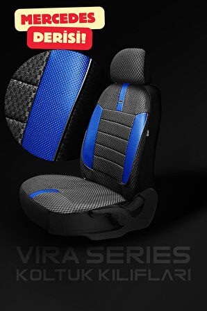 Citroen C4 Hb Coope 2004-2010 Aracınıza Uyumlu Koltuk Kılıfı Ticari Siyah Mavi