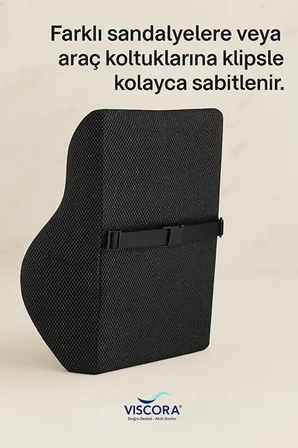 Masaj Sistemli Ortopedik Sırt Minderi – Omurga Dostu Ergonomik Bel Desteği