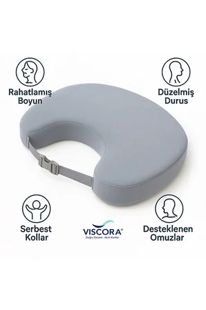 Ergonomik Okuma Çalışma Minderi – Space Memory Foam – Bel & Boyun Destekli