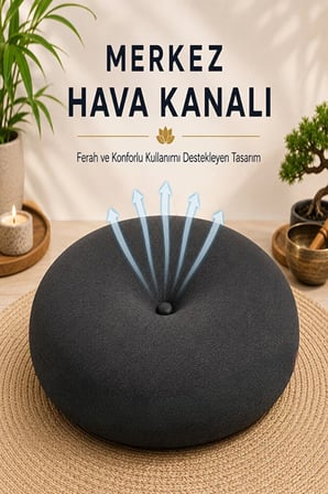 Ergonomik Meditasyon Minderi Yoga ve Meditasyon İçin Doğru Oturuş, Uzun Süreli Konfor
