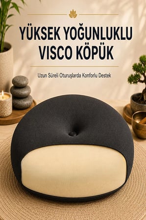 Ergonomik Meditasyon Minderi Yoga ve Meditasyon İçin Doğru Oturuş, Uzun Süreli Konfor