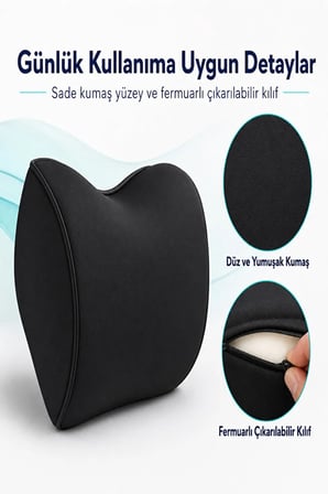 Visco Araç Boyun Yastığı – Ergonomik Boyun Destekli Oto Koltuk Başlık Yastığı