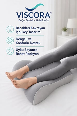 Ortopedik Bacak Yükseltme Yastığı – Hamilelik ve Ameliyat Sonrası Visco Ayak Destek Minderi