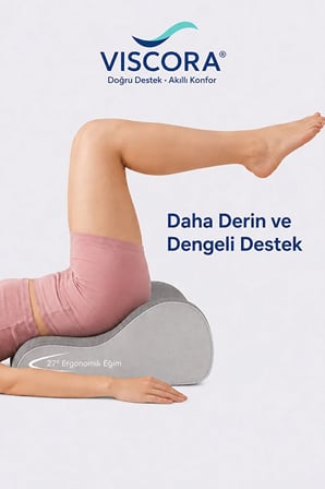 Ortopedik Bacak Yükseltme Yastığı – Hamilelik ve Ameliyat Sonrası Visco Ayak Destek Minderi
