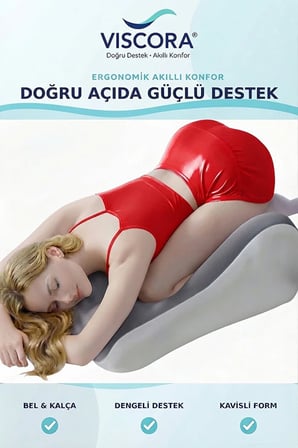 Üçgen Pozisyon Yastığı İlişki ve Dinlenme Pozisyon Desteği 3D Ergonomik Visco