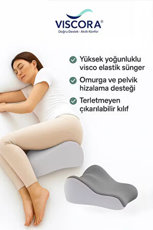 Bacak Arası Yastık – Ortopedik Yan Yatış, Kalça ve Diz Destek Minderin