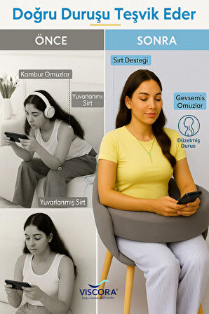 Ortopedik Okuma ve Çalışma Yastığı - Bel, Boyun ve Kol Desteği