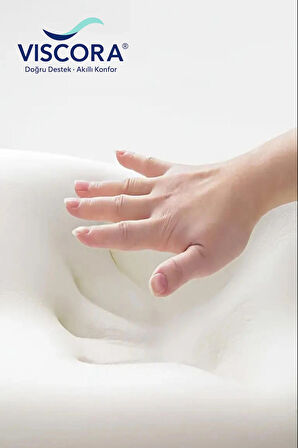 Ortopedik Visco Boyun ve Omurga Destek Yastığı – Yan ve Sırt Üstü Uyku İçin Ergonomik Konfor