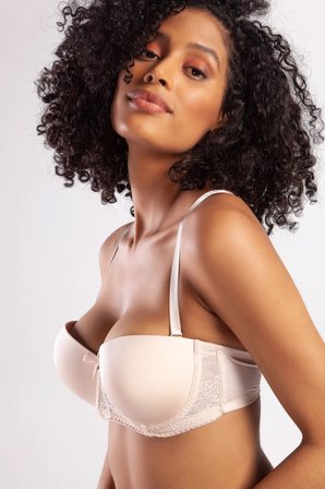 Vitaliselanfashion Golshan Gala Push-Up Strapless Bra, Ten Konforlu ve Şık Sütyen, Strapless