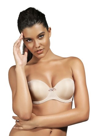 Vitaliselanfashion Golshan Gabrıella Balconette Foam Cup Bra, Konforlu ve Şık Sütyen, Strapless