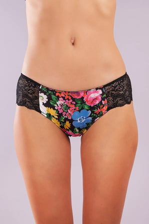 Vitaliselanfashion Golshan Garden Boy Short, Kadın Dantelli Çiçek Baskılı Şort Külot