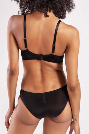 Vitaliselanfashion Golshan Garland Big size Plunge Bra, Black Konforlu ve Şık Sütyen