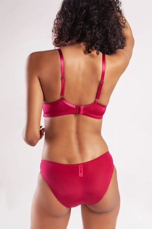 Vitaliselanfashion Golshan Garland Big size Plunge Bra, Şarap Rengi Konforlu ve Şık Sütyen