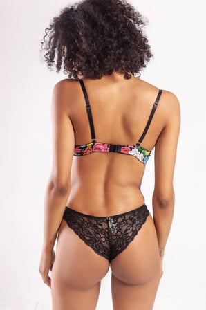 Vitaliselanfashion Golshan Garden Heavy Push up Bra, Siyah Konforlu ve Şık Sütyen