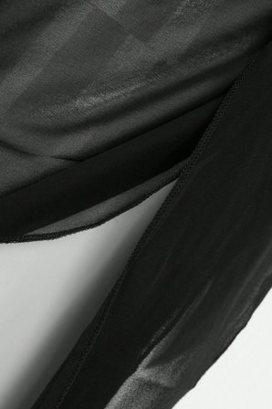 Vitaliselanfashion Kadın Siyah Beyaz Transparan Belden Bağlamalı Pareo 2'li