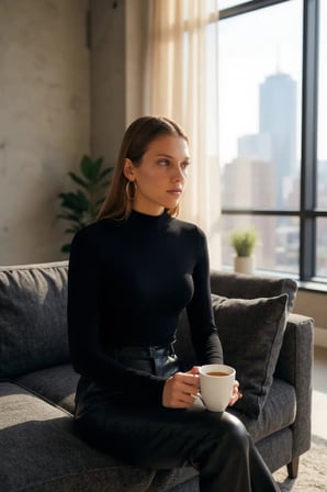 Vitaliselanfashion Kadın Siyah Parmak Detaylı Esnek Uzun Kollu Body