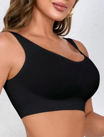 Vitaliselanfashion Dikişsiz Lazer Kesim Bustiyer Kadın Yazlık İnce Askılı Esnek Rahat Günlük Crop
