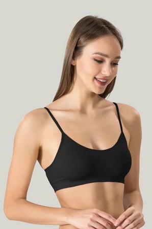 Vitaliselanfashion Kadın Ince Askılı Pedli Büstiyer Yarım Atleti Sütyen 3'lü Set..