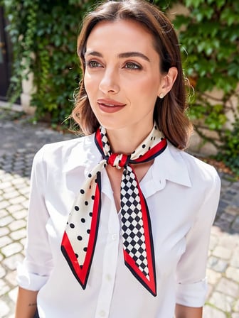 Vitaliselanfashion Modern Desenli Kadın Fular – Ceket, Elbise ve Gömlek Kombinleri İçin, Hediye Olarak İdeal