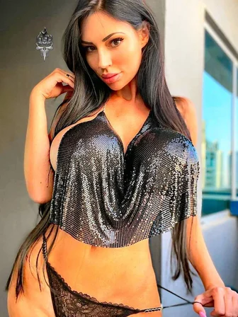 Vitaliselanfashion Parlak Siyah Crop & Bluz Kolsuz Kayık Yaka Zırh Büstiyer