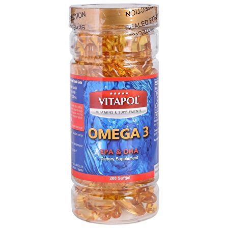 VİTAPOL OMEGA 3 BALIK YAĞI 200 SOFTJEL