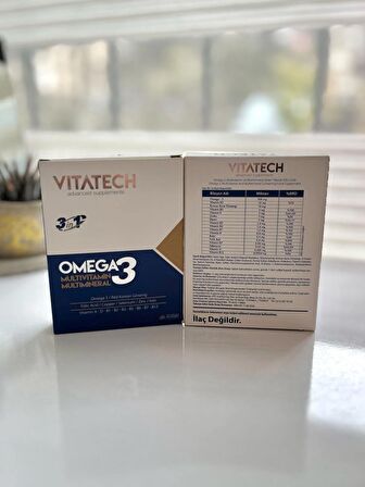 Vıtatech 3in1 Omega Multıvıtamın Multımıneral 30 Softgel 2'li Set