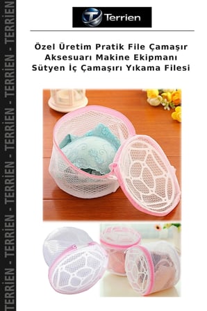 Özel Üretim Pratik File Çamaşır Aksesuarı Makine Ekipmanı Sütyen İç Çamaşırı Yıkama Filesi