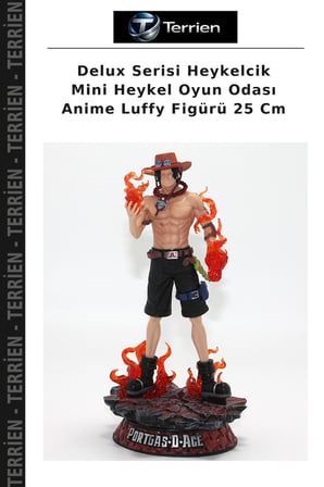 Delux Serisi Heykelcik Mini Heykel Oyun Odası Anime Luffy Figürü 25 Cm