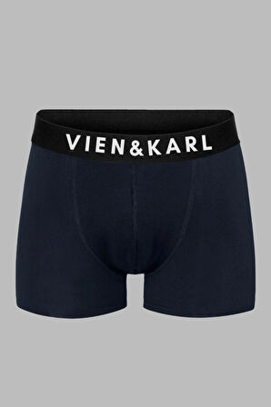 VIEN&KARL 6'lı Premium Kutuda Lacivert Renk Erkek Penye Boxer